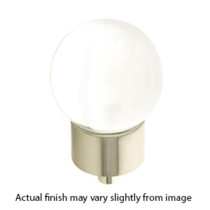 59 - City Lights - 1-3/8" Globe Glass Knob - Satin Nickel