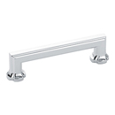 877-26 - Empire - 4" Cabinet Pull - Polished Chrome
