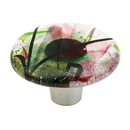 31-COT - Ice Glass - 1.5" Round Knob - Turquoise Confetti