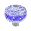 31-PBL - Ice Glass - 1.5" Round Knob - Blue Pearl