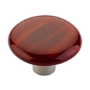 31-SCS - Ice Glass - 1.5" Round Knob - Scarlet Silk