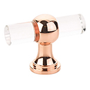 411-PRG - Lumiere Transitional - 2" T-Knob - Polished Rose Gold