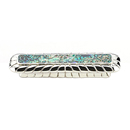 Precious Inlays - 3" Cabinet Pull - Imperial Shell/ Polished Nickel