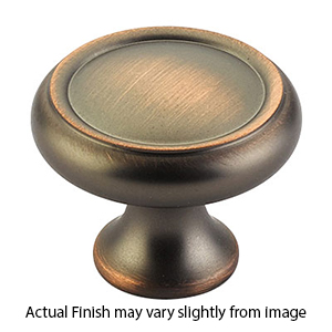 711-AUB - Country - 1 1/4" Cabinet Knob - Aurora Bronze