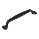 742-FB - Country - 4" Cabinet Pull - Flat Black