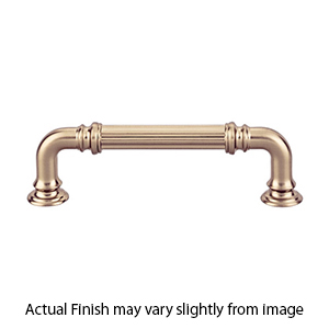 TK322HB - Reeded Collection - 3.75" Cabinet Pull - Honey Bronze