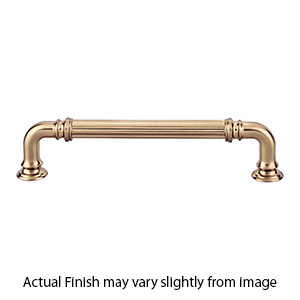 TK323HB - Reeded Collection - 5" Cabinet Pull - Honey Bronze