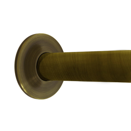 Antique Brass Shower Rod Best Value Concealed