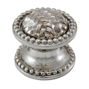 Cestino - Small Beaded Knob - Polished Silver