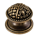 Medici - Small Round Knob - Antique Brass