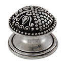 Medici - Small Round Knob - Antique Silver
