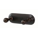 A9086 CHBRZ - Embassy - Double Robe Hook - Chocolate Bronze