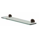 A9050-18 CHBRZ - Embassy - 18" Glass Shelf - Chocolate Bronze