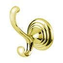 A9099 PB - Embassy - Double Robe Hook - Polished Brass