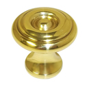 4650 - Colonial 1" Cabinet Knob - Polished Brass