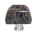 1.25" Baltic Brown Granite Cabinet Knob - Polished Chrome base