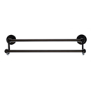 ED7ORBE - Ribbon & Reed - 18" Double Towel Bar - Oil Rubbed Bronze