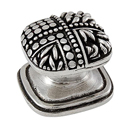 Medici - Small Rounded Square Knob - Vintage Pewter