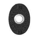 RLJBP - Bean Door Bell Button - Rough Iron