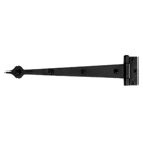 10" Spear Strap Hinge - Surface or Half-surface Mounting - Smooth Iron