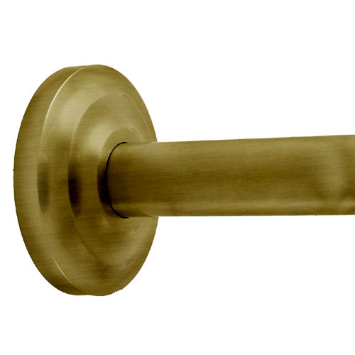 Traditional Antique Brass Shower Rod