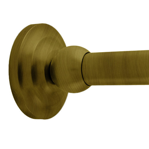 Deluxe Traditional Antique Brass Shower Rod