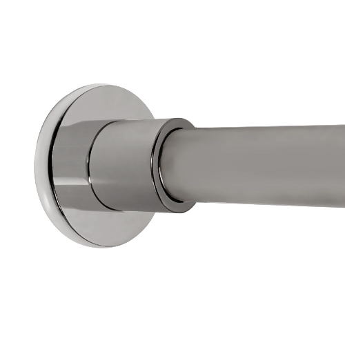 Deluxe Contemporary Polished Nickel Shower Rod