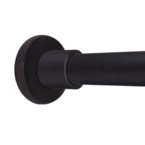 Deluxe Contemporary Bronze Shower Rod
