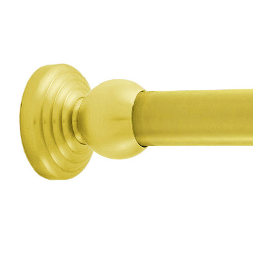60" Shower Rod Deluxe Waverly Satin Brass