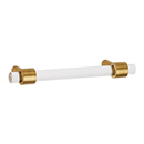 A860-3 SB - Acrylic Contemporary - 3" Cabinet Pull - Satin Brass