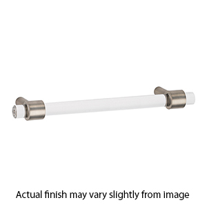 A860-6 SN - Acrylic Contemporary - 6" Cabinet Pull - Satin Nickel