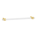 D870-12 PB/NL - Acrylic Royale - 12" Cabinet Pull - Unlacquered Brass