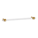 D860-12 SB - Acrylic Contemporary - 12" Cabinet Pull - Satin Brass