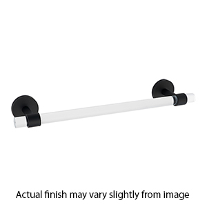 A7220-12 MB - Acrylic Contemporary - 12" Towel Bar - Matte Black