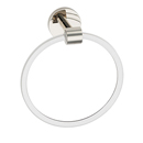 A7240 PN - Acrylic Contemporary - Towel Ring - Polished Nickel