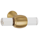 A870-45 SB - Acrylic Royale - 1.75" Cabinet Knob - Satin Brass
