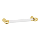 A870-6 PB/NL - Acrylic Royale - 6" Cabinet Pull - Unlacquered Brass