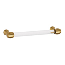 A870-6 SB - Acrylic Royale - 6" Cabinet Pull - Satin Brass