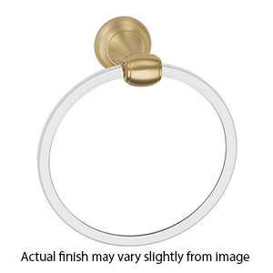 A7340 SB - Acrylic Royale - Towel Ring - Satin Brass