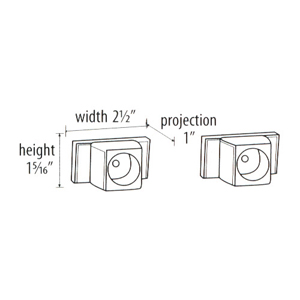 48" x 72" - Arch Flange - Corner Shower Rod