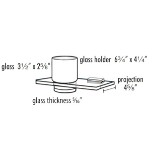 A7570 PB/NL - Arch - Tumbler Holder - Unlacquered Brass