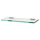 A7550-18 PN - Arch - 18" Glass Shelf - Polished Nickel