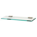 A7550-24 SN - Arch - 24" Glass Shelf - Satin Nickel