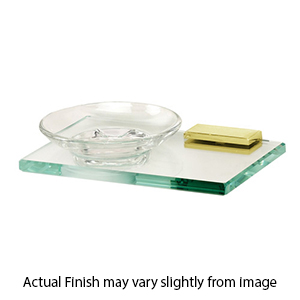 A7530 PB/NL - Arch - Soap Dish & Holder - Unlacquered Brass