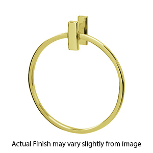 A7540 PB/NL - Arch - Towel Ring - Unlacquered Brass