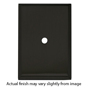 A610-45 MB - 2-5/8" x 1-3/4" Rectangular Backplate - Matte Black