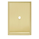 A610-14 SB - 1-7/8" x 1-1/4" Rectangular Backplate - Satin Brass