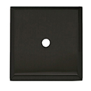 A611-14 MB - 1-1/4" Square Backplate - Matte Black