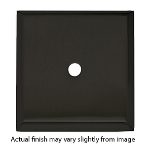 A611-14 MB - 1-1/4" Square Backplate - Matte Black