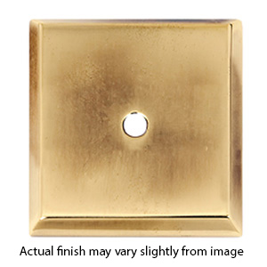 A611-14 PA - 1-1/4" Square Backplate - Polished Antique